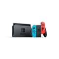 Miniatyrbild 2 av 4: Nintendo Switch-konsol med ett par neon Joy-Con + Super Mario Odyssey + Mario Kart 8 Deluxe- USED