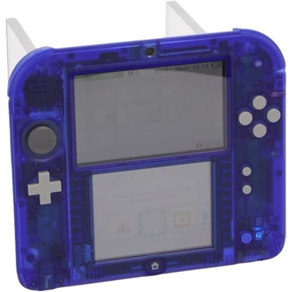 NINTENDO 2DS HW AZUL TRANSPARENT VIDEO CONSOLA PORTATIL PARA JUEGOS ALTA CALIDAD RESISTENTE DURADERA VIDEO CONSOLA- USED