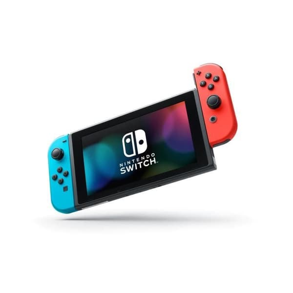 Nintendo Switch Röd/Neonblå 32GB [Ny modell] + Mario Kart 8 Deluxe- USED