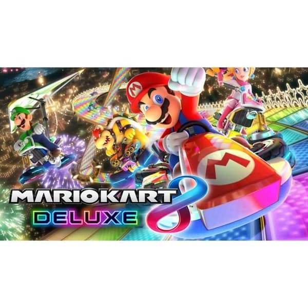 Nintendo Switch Röd/Neonblå 32GB [Ny modell] + Mario Kart 8 Deluxe- USED