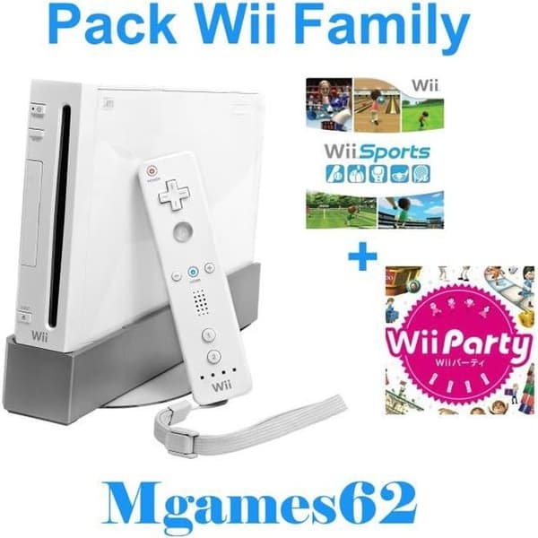 Vit Nintendo Wii Console Family Pack Mgames62- USED