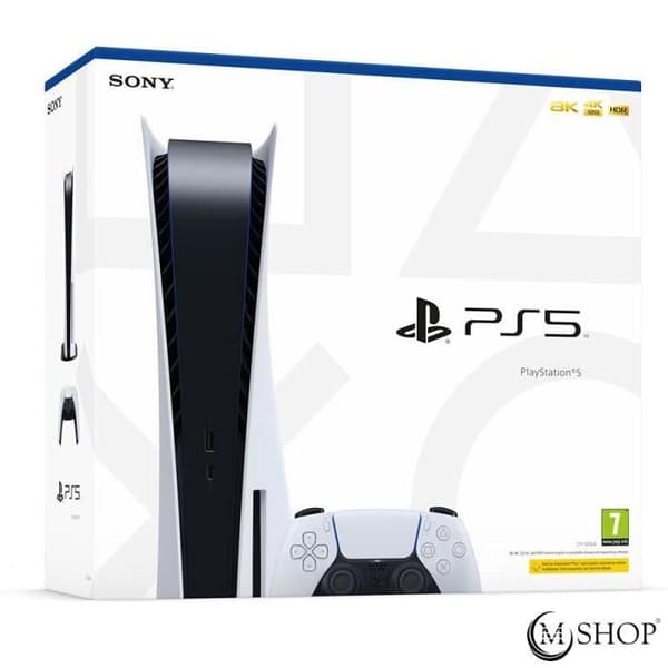 Sony PS5 Standard Console - Sony - PS5 - Blå - 825 GB - Vardagsrumskonsol - Standard- USED