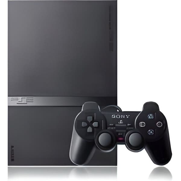 Konsol PS2 SLIM Svart + minneskort- USED