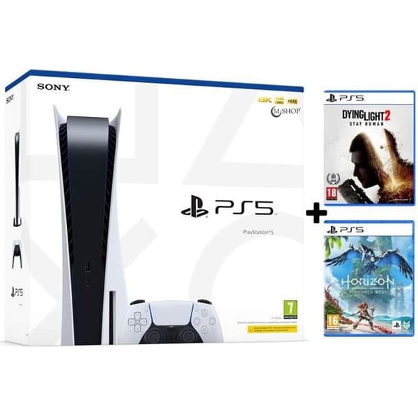 Hemkonsol - Sony - PlayStation 5 Standard - 825 GB - Vit- USED