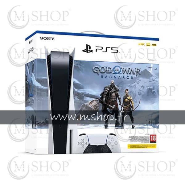 PlayStation 5 God of War Ragnarok-konsol - Sony - Limited Edition - PS5 - 825 GB- USED