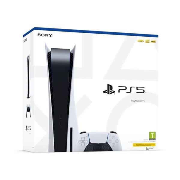 Spelkonsol - Sony - Playstation 5 - Standardutgåva - Paket - 825 Go - Vit- USED