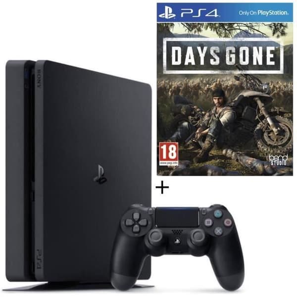 PS4 500 GB-konsol - Sony - Bundle Days Gone - 14 dagars PSN-prenumeration- USED