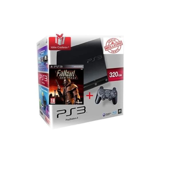 PS3 Slim 320gb + Fallout New Vegas-spel- USED