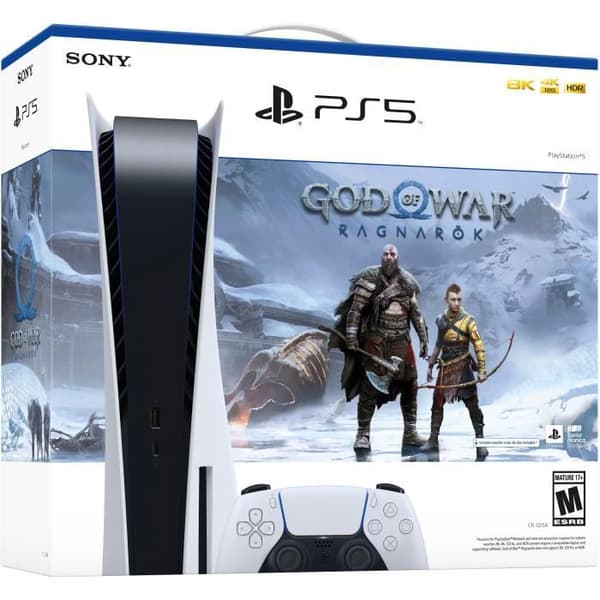 PlayStation 5 PS5-konsol (bluray-version) + God of War Ragnarok- USED