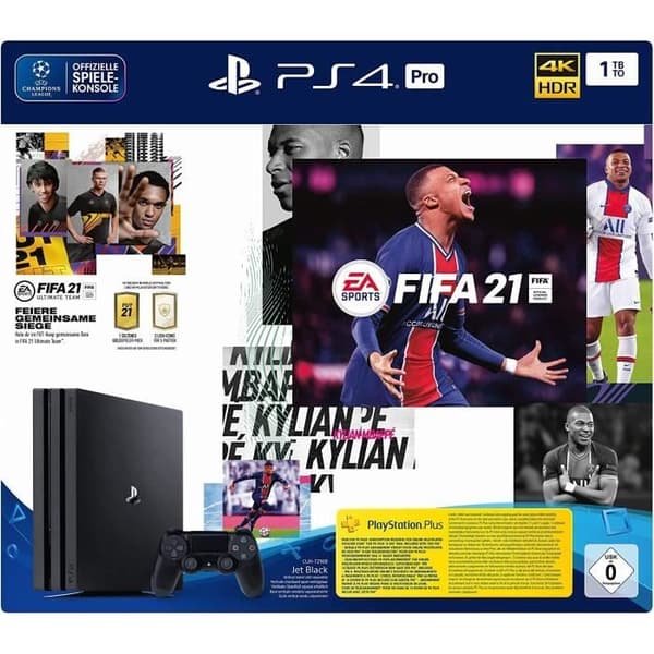 Sony Playstation 4 Pro 1TB Svart INKL. FIFA 21- USED