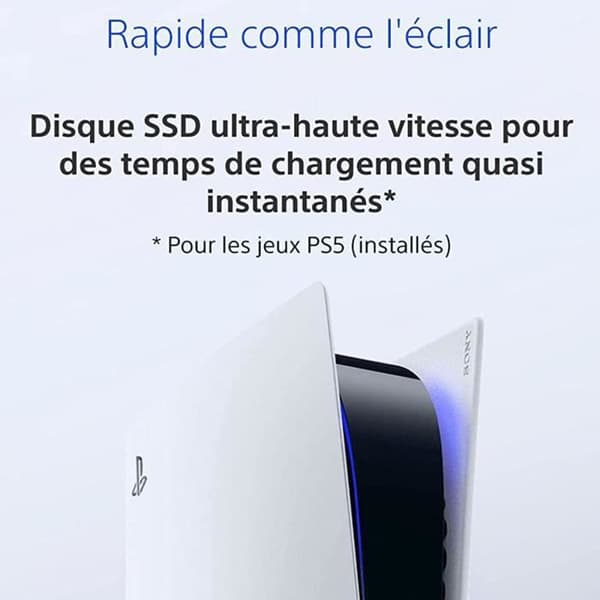 Sony PlayStation 5 Standardversion PS5-konsoler 4K TV-spel Wifi 6 Supersnabb 825 GB SSD med 1 DualSense trådlös handkontroll Vit- USED