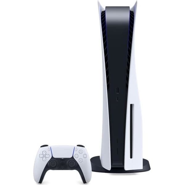 Sony PlayStation 5 Standardversion PS5-konsoler 4K TV-spel Wifi 6 Supersnabb 825 GB SSD med 1 DualSense trådlös handkontroll Vit- USED