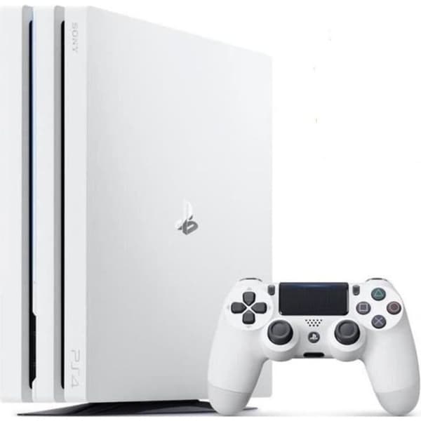 Sony PlayStation 4 Pro 1TB-konsol + handkontroll - Vit - Renoverad - Utmärkt skick- USED