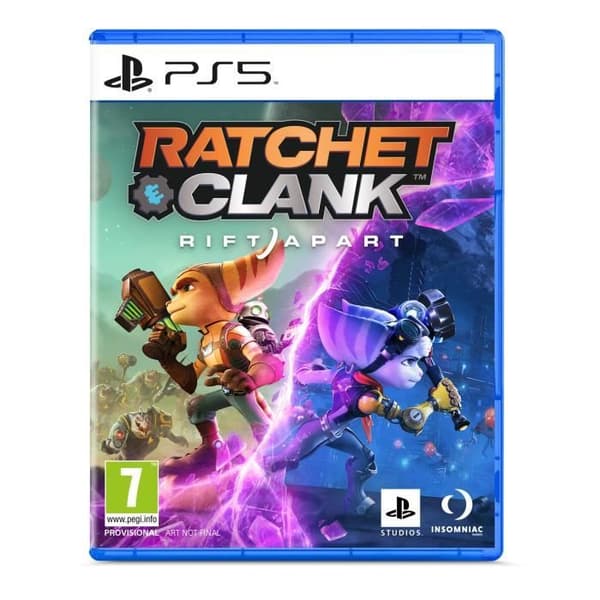PS5 Sony PlayStation 5-konsol - Standard Edition, 825 GB SSD, 60FPS, 4K, HDR (Med Drive) + Ratchet & Clank: Rift Apart (PS5)- USED