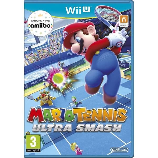 Nintendo Wii U-konsol svart + enormt paket med 9 spel - 2021 års version- USED