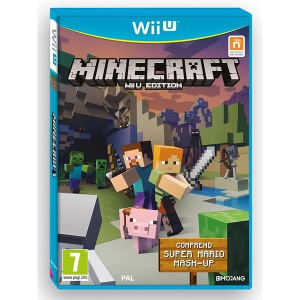 Nintendo Wii U-konsol svart + enormt paket med 9 spel - 2021 års version- USED