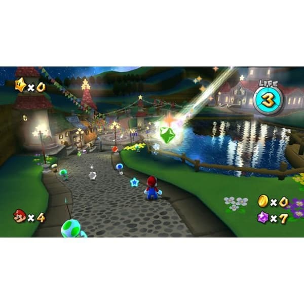 Hemkonsol - Nintendo - Wii - Vit - Super Mario Galaxy 1 och 2 - Samlarpaket- USED