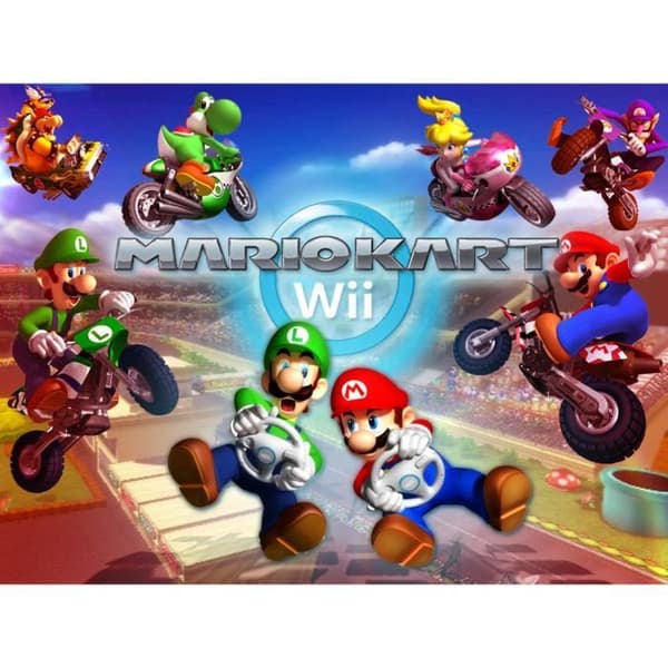 Nintendo Switch Pack 4-konsol - Nintendo - Vit - Mario Kart - Trådlös - AC-adapter- USED