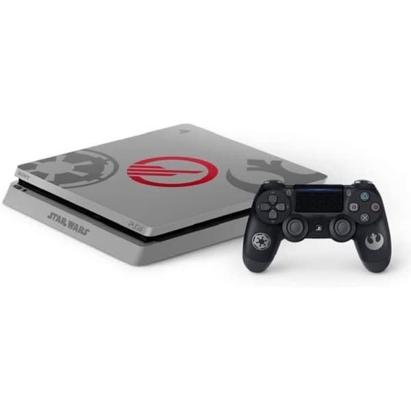 PS4 Slim 1TB + Star Wars Battlefront II Deluxe Edition- USED