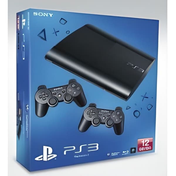 Vardagsrumskonsol - Sony - Playstation 3 12GB Black - Bundle - Pack + Second Controller- USED
