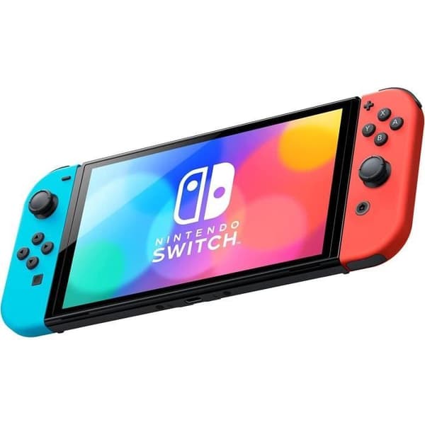 NINTENDO Switch OLED 64 GB blå - Renoverad - Bra skick