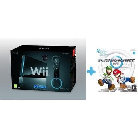 Wii NOIRE SPORTS RESORT+MARIO KART- USED