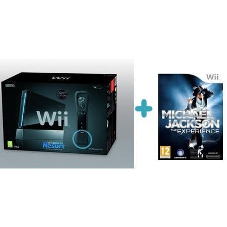 Wii BLACK SPORT+MICHAEL JACKSON- USED