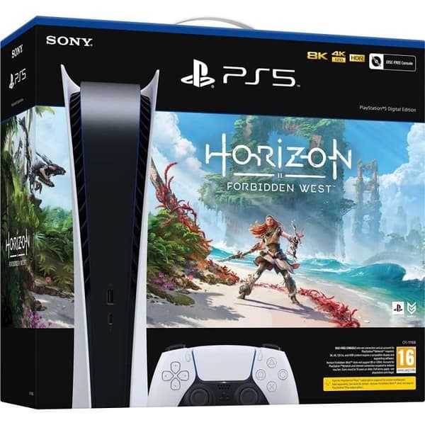 Vardagsrumskonsol - Sony - PS5 - 825 GB - Bundel - Vit- USED