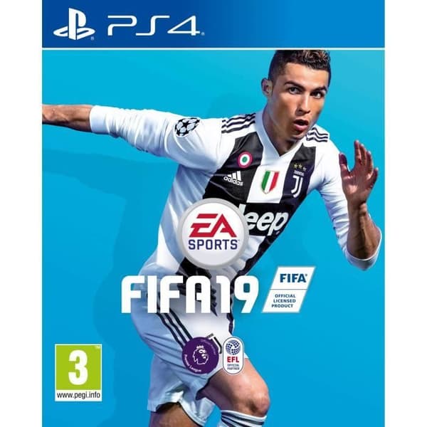 PS4-konsol 500GB F ChassiSlim Black + Fifa 19 + 2 Dual Shock 4- USED