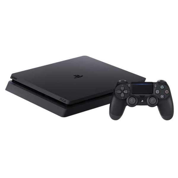Console PS4 Slim 500GB Black/Jet Black - PlayStation Official- USED