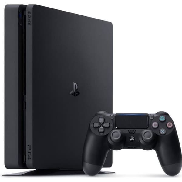 Console PS4 Slim 500GB Black/Jet Black - PlayStation Official- USED