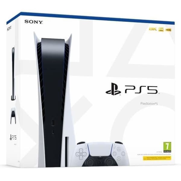 SONY Console PS5 White Standard Edition 825 GB (2020) - Renoverad - Bra skick- USED