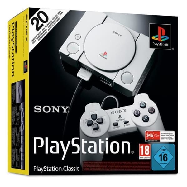 Retrogaming PlayStation Classic Console - Officiell PlayStation- USED