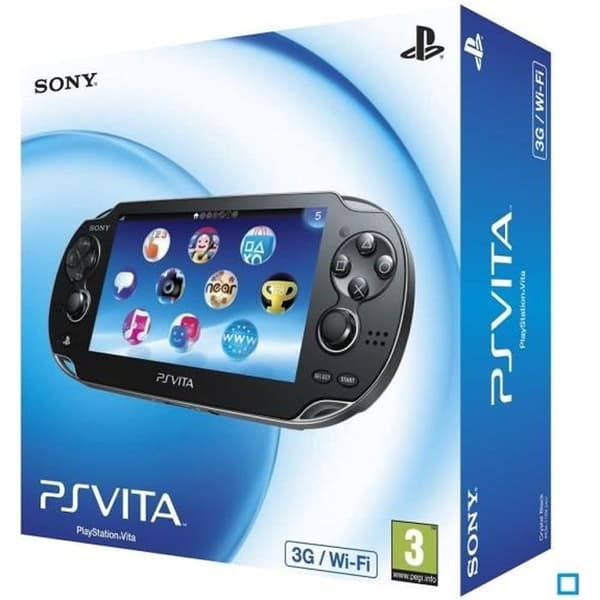 Bärbar konsol - Sony - PS Vita - Svart - 3G WiFi- USED