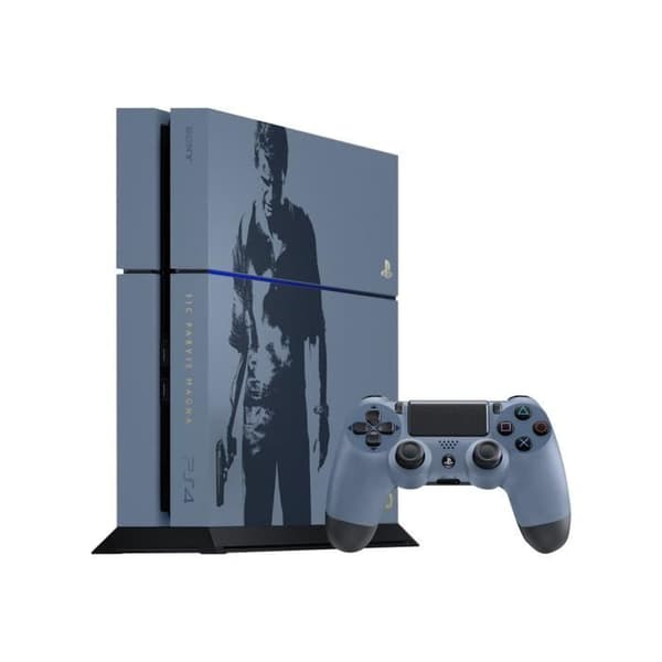 Sony PlayStation 4 Limited Edition Uncharted 4 spelkonsol - 1 TB hårddisk - blågrå- USED