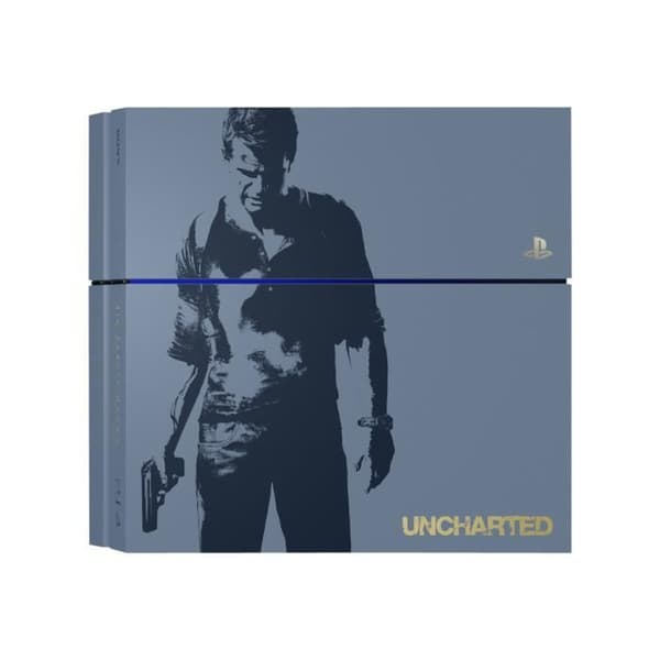 Sony PlayStation 4 Limited Edition Uncharted 4 spelkonsol - 1 TB hårddisk - blågrå- USED