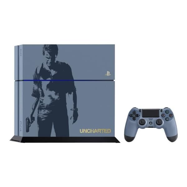 Sony PlayStation 4 Limited Edition Uncharted 4 spelkonsol - 1 TB hårddisk - blågrå- USED