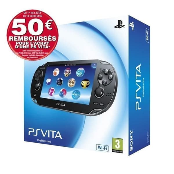 PS Vita bärbar konsol - Sony - Standard - PS Vita - Svart - 4 GB- USED