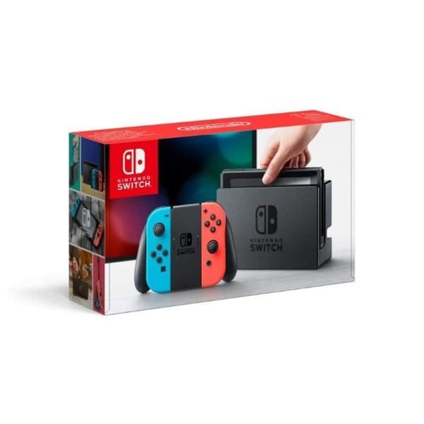 Nintendo Switch-konsol med Joy-Con - Neonröd/Neonblå