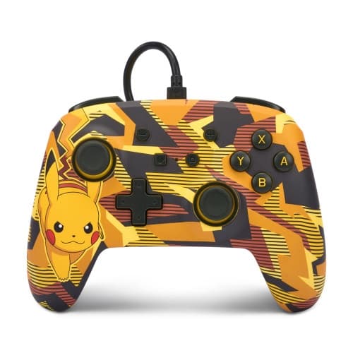 PowerA Enhanced Wired Controller - Nintendo Switch - Camo Storm Pikachu