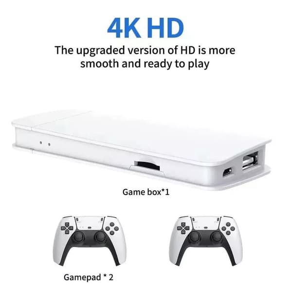 Video Game Console Retro 40000+ Games TV Stick 128G 4K HDMI 2Wireless Controller