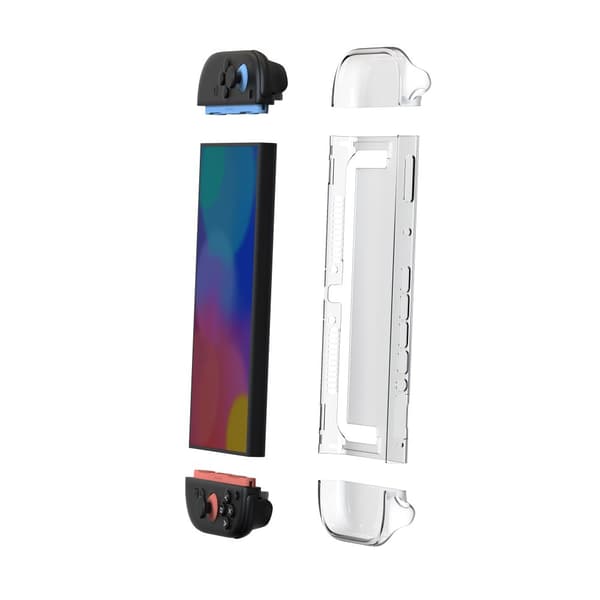 INF Kristallklart PC-fodral för Nintendo Switch 2 - Delad design