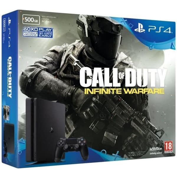 PS4 500 GB + Call of Duty Infinite + PSN 14 dagar- REFURBISHED