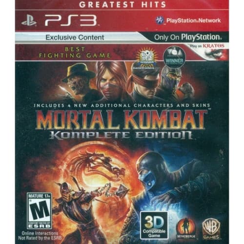 Mortal Kombat Komplete Edition Sony PlayStation 3