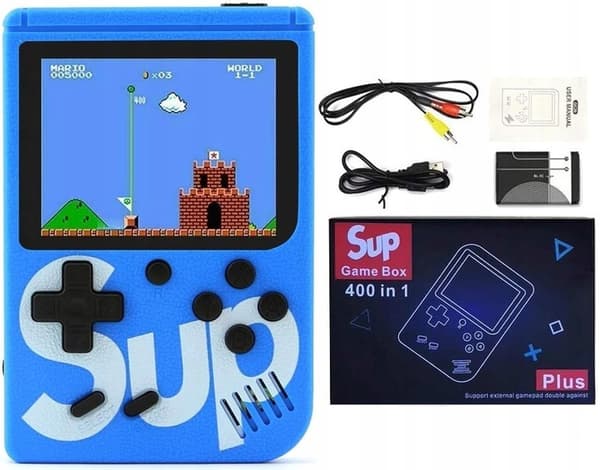 MINI RETRO SPILKONSOL BÆRBAR 400 SPIL TV MARIO GAME BOY CLASSIC SUP