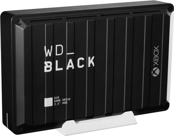 WD WD_BLACK D10 Game Drive til Xbox One WDBA5E0120HBK - Harddisk - 12TB - ekstern (bærbar) - USB 3.2 Gen 1 - 7200 rpm - sort (WDBA5E0120HBK-EESN)