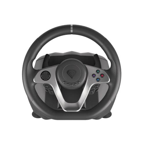 GENESIS Seaborg 400 Svart, Silver USB-ratt + pedaler Nintendo Switch, PC, PlayStation 4, Playstation 3, Xbox 360, Xbox One, Xbox One S, Xbox One X