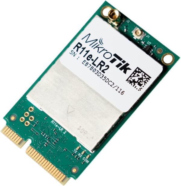 MikroTik R11e-LR2 | miniPCI-e-kort | 2,4 GHz Grön