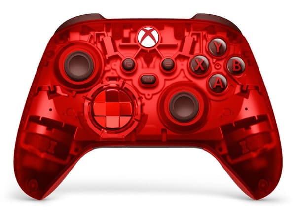 Microsoft Xbox trådlös handkontroll – Pulse Cipher Special Edition röd Bluetooth-gamepad analog/digital Xbox Series S, Android, Xbox Series X, iOS, PC