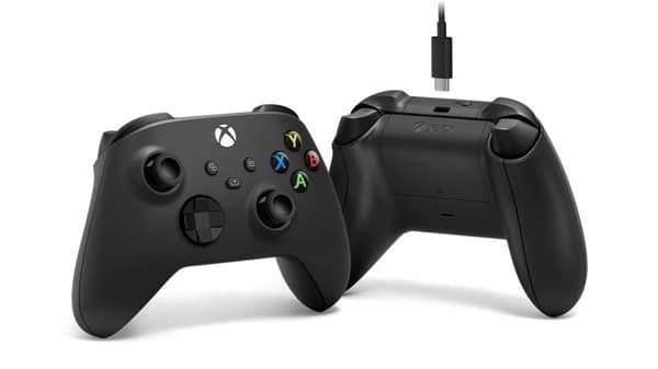 Microsoft Xbox trådløs controller + USB-C-kabel sort gamepad analog/digital PC, Xbox One, Xbox One S, Xbox One X, Xbox Series S, Xbox Series X